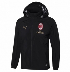 18-19 AC Milan Black Woven Windrunner Jacket