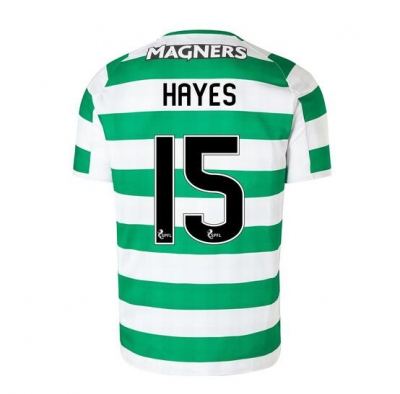 18-19 Celtic Home Hayes 15 Soccer Jersey Shirt