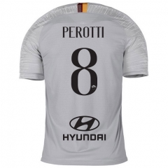 18-19 AS Roma PEROTTI 8 Away Soccer Jersey Shirt