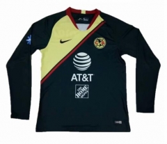 18-19 Club America Away Long Sleeve Soccer Jersey Shirt