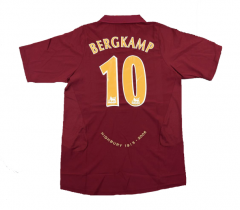 2005-2006 Arsenal Home Retro #10 Bergkamp Soccer Jersey Shirt