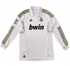 Real Madrid 2012 Home Retro Shirt Long Sleeve Soccer Jersey