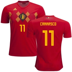 Belgium 2018 World Cup Home YANNICK CARRASCO 11 Soccer Jersey Shirt