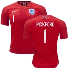 England 2018 FIFA World Cup JORDAN PICKFORD 1 Away Soccer Jersey Shirt