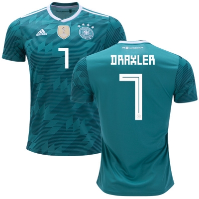 Germany 2018 World Cup JULIAN DRAXLER 7 Away Soccer Jersey Shirt