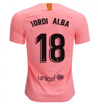 18-19 Barcelona Third Jordi Alba Soccer Jersey Shirt