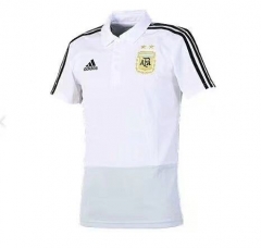 Argentina 2018 World Cup White Polo Shirt