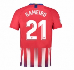 18-19 Atletico Madrid Gameiro 21 Home Soccer Jersey Shirt