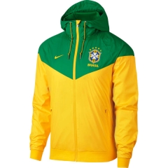 Brazil 2018 World Cup Yellow&Green Windbreaker Training Jacket
