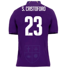 18-19 Fiorentina S. CRISTOFORO 23 Home Soccer Jersey Shirt