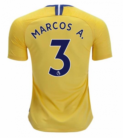 18-19 Chelsea Away Marcos Alonso 3 Soccer Jersey Shirt