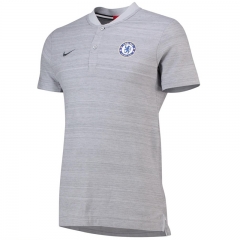 18-19 Chelsea Light Grey Polo Shirt