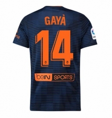18-19 Valencia GAYÀ 14 Away Soccer Jersey Shirt