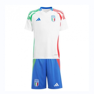 Children 2024 Euro Cup Italy Away Soccer Kits