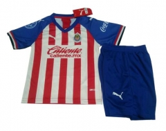 Children 19-20 Chivas Home Soccer Kit (Shirt + Shorts)