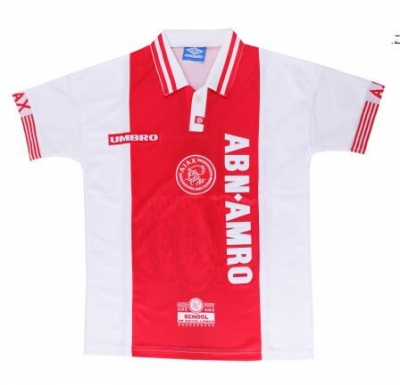 Retro 97-98 Ajax Home Soccer Jersey Shirt