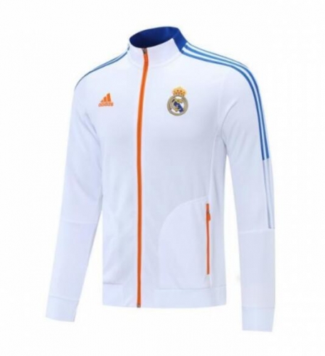 21-22 Real Madrid White Training Jacket