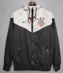 21-22 Corinthians Black White Windbreaker Hoodie Jacket