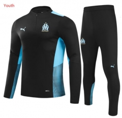 Children Youth 21-22 Marseilles Black Training Top and Pants
