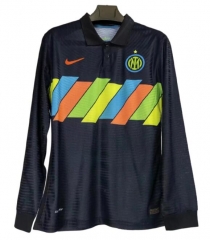 Player Version Long Sleeve 21-22 Inter Milan Third Soccer Jersey Shirt