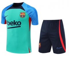 22-23 Barcelona Green Training Shirt and Shorts