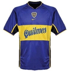 Retro 2001-02 Boca Juniors Home Soccer Jersey Shirt