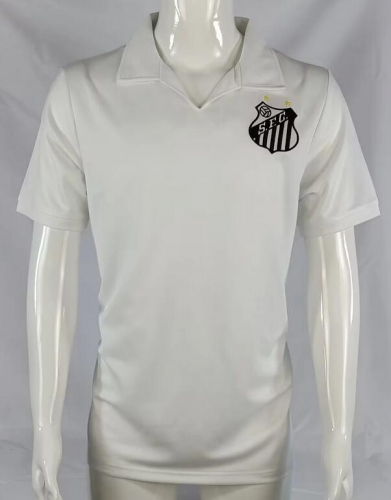 Retro 1970 Santos FC Home Soccer Jersey Shirt