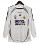 Retro Long Sleeve 2006-07 Real Madrid Home Soccer Jersey Shirt