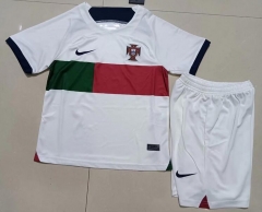 Children 2022 World Cup Portugal Away Soccer Kits