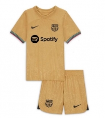 Children 22-23 Barcelona Away Soccer Uniforms
