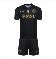 Children Kit 23-24 Napoli Third Soccer Uniforms