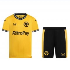 Children 23-24 Wolverhampton Wanderers Home Soccer Unfiroms