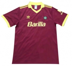Retro 91-92 Roma Home Soccer Jersey Shirt