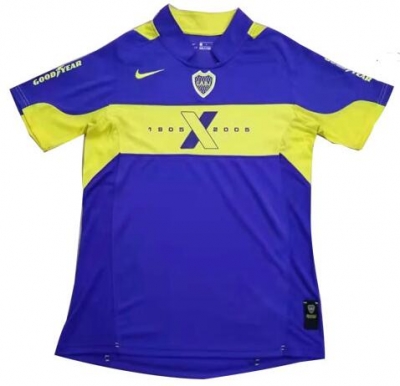 Retro 2005 Boca Juniors Home Soccer Jersey Shirt