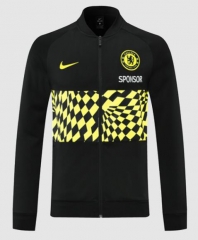 21-22 Chelsea Black Yellow Training Jacket