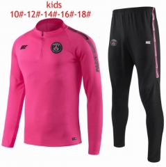 Kids PSG 2019/2020 Pink Training Suit (Sweatshirt+Pants)