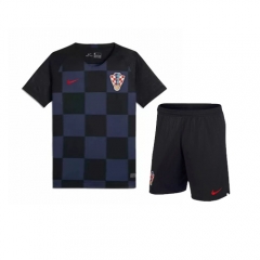 Croatia 2018 World Cup Away Children Soccer Kit Shirt And Shorts