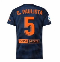 18-19 Valencia G. PAULISTA 5 Away Soccer Jersey Shirt