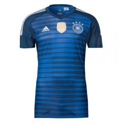 Germany 2018 FIFA World Cup Goalkeeper Blue Soccer Jersey Shirt