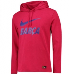 18-19 Barcelona Red Hoody Sweatshirt