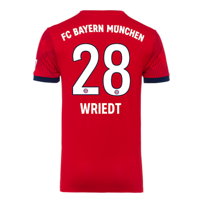 18-19 Bayern Munich Home 28 Wriedt Soccer Jersey Shirt