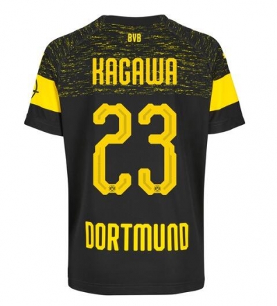18-19 Borussia Dortmund Kagawa 23 Away Soccer Jersey Shirt