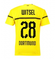 18-19 Borussia Dortmund Witsel 28 Cup Home Soccer Jersey Shirt