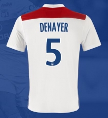 18-19 Olympique Lyonnais DENAYER 5 Home Soccer Jersey Shirt