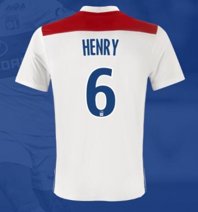 18-19 Olympique Lyonnais HENRY 6 Home Soccer Jersey Shirt