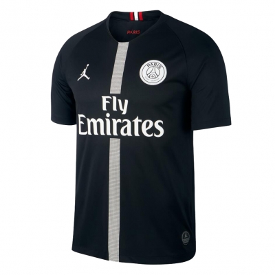 18-19 PSG X JORDAN COLLECTION Third Black Soccer Jersey Shirt