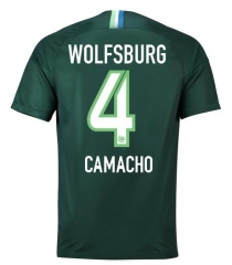 18-19 VfL Wolfsburg CAMACHO 4 Home Soccer Jersey Shirt