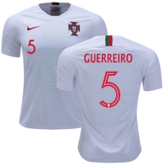 Portugal 2018 World Cup RAPHAEL GUERREIRO 5 Away Soccer Jersey Shirt