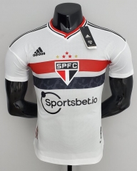 Player Version 22-23 Sao Paulo FC Kit Home Soccer Jersey