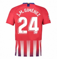 18-19 Atletico Madrid J.M. Giménez 24 Home Soccer Jersey Shirt